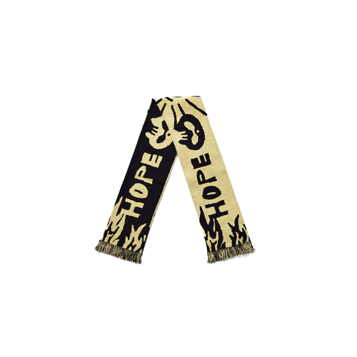 hope-on-the-stage-hope-slogan-muffler-yellow hope-on-the-stage-hope-slogan-muffler-yellow