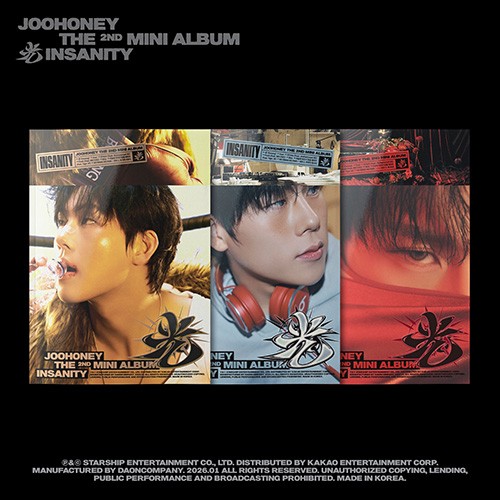 monsta-x-joohoney-the-2nd-mini-album-insanity-링-위의-호랑이-ver-미쳐야-빛난다-ver-in-red-ver monsta-x-joohoney-the-2nd-mini-album-insanity-링-위의-호랑이-ver-미쳐야-빛난다-ver-in-red-ver